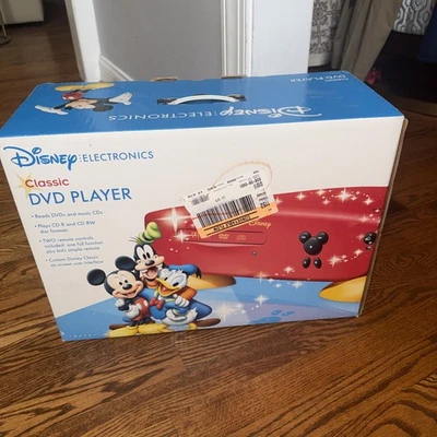 DVD player clássico Disney Electronics DVD2000-C novo na caixa RARO - Imagem 1 de 4