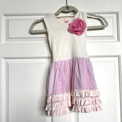 Giggle Moon, Vestido para Niña Sin Mangas con Volantes, Talla 5 Foto 1 de 4