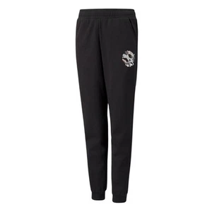 Trousers Training Boy Puma Alpha Sweatpants FL 58923501 Black - Picture 1 of 2