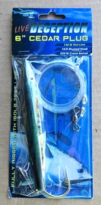 Live Deception Cedar plug - 6" Rigged - Picture 1 of 1