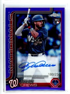 2025 Topps Chrome Dylan Crews RC Rookie Purple Refractor Auto /250 (RC) - Bild 1 von 1