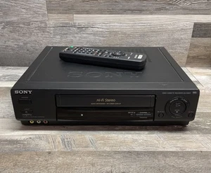 Sony VHS VCR Player Hi-Fi Stereo Video Cassette Recorder SLV-688HF With Remote - Picture 1 of 6