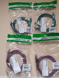 4 Mixed Network Patch Cables. - Zdjęcie 1 z 1