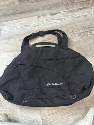 "Bolsa de Lona Eddie Bauer 22"" Negra Equipaje de Mano-Bolsa de Viaje". Toneladas de bolsillos. Foto 1 de 4