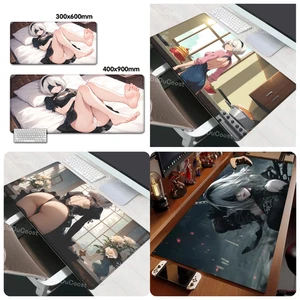 2B Waifu Mousepad - NieR Automata Gaming Mat Large Anime Desk Pad - Afbeelding 1 van 17