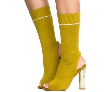 Cape Robbin Connie-39 Olive Sweater Heels Women's Size 9M Shoes 4.5-5 inch heels - Image 1 of 4