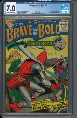 Brave and the Bold #6 CGC 7.0 DC Silver Age 1956 Viking Prince Golden Gladiator - Image 1 of 2