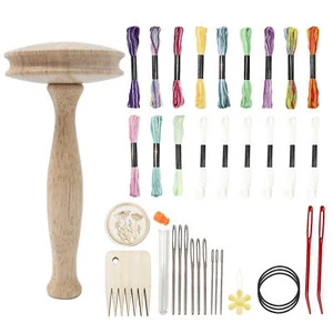 Supplies Kit Mushroom Wooden Darning Tool Patching Tool Sewing Accesaries - Picture 1 of 15