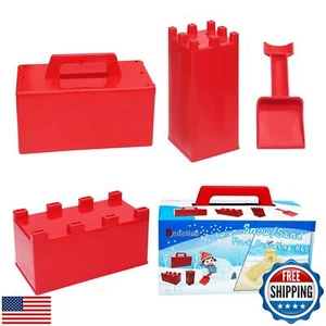 BeneFine Snow Fort Building Block,Snow Brick Maker, Sand Castle Mold,Beach an - Picture 1 of 5