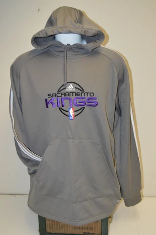 Adidas Climawarm Warm Sacramento Kings MEDIUM Long Sleeve Sweatshirt Hoodie RARE Cover