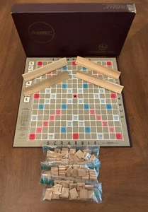 1948-1953 Vintage SCRABBLE Board Game Complete 100 Wood Tiles Selchow & Righter - Picture 1 of 8