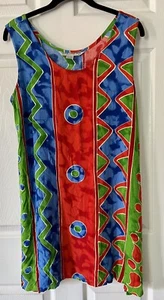 Vestido Solero Globetrotter Multicolor Rayón Sin Mangas Mediano M - Imagen 1 de 6