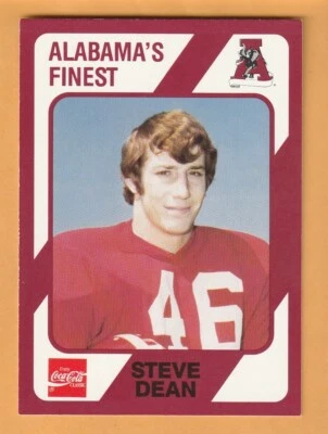 Steve Dean Alabama Crimson Tide 1989 Card #450 Orlando Florida 13L - Image 1 of 2