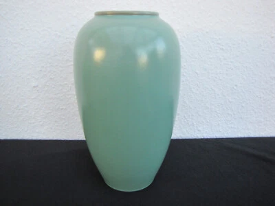 Bückeburger Keramik Vase 60er Jahre grün 24,5 cm - Bild 1 von 4
