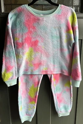 Justice - Tie Dye 2-Piece Pajama Set - Very Cozy - Size L 12/14 - Image 1 of 4
