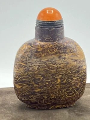 Botella de tabaco china de pudín del siglo XIX - RARA Foto 1 de 4