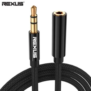 Female Audio Extension Cable Extender Aux Cord For PC Laptop Phone Car Speaker - Picture 1 of 12