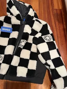 Hugo Jacket, Size M, Black and White, hood - Picture 1 of 9