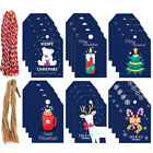 100 pièces étiquettes de vacances cadeau fête étiquettes de Noël décorer