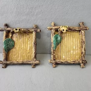 2 SPI Home Frosch Schmuck Geschirr Schmuck Tablett Keramik glasiert EUC - Bild 1 von 10