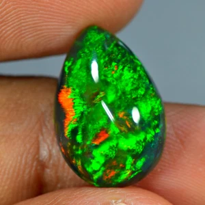 8.98Ct Remarkable 3D Harlequin Pattern Natural Welo Black Opal Gemstone - Picture 1 of 1