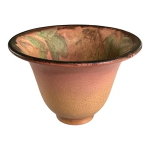 Vintage Rookwood Mottled Coral Matte Glaze Floral Vase (Signed, Delia Workum) - Picture 1 of 13