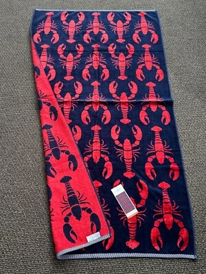 TOALLA DE PLAYA-CARO Home-Lobster. Tamaño: 36" x 68". CERTIFICADO OEKO-TEX. ¡NUEVO! Foto 1 de 4