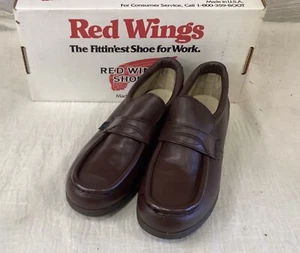 GREAT RED WING Made in USA 8605 BROWN MOC TOE LOAFERS NEW in Box NIB - Picture 1 of 10