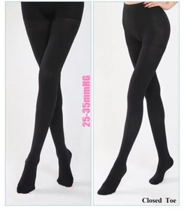 25-35 mmHg Stockings For Varicose Veins Medical-Grade Compression Pantyhose US - Picture 1 of 18