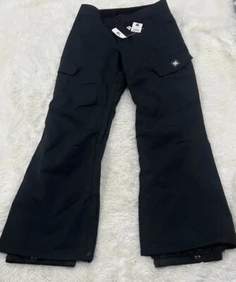 $159 NUEVO CON ETIQUETAS DC Pantalones de Snowboard Despreocupados Esquí Negros ADJTP03019 KVJO Mujeres Talla XL Foto 1 de 4