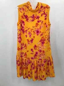 Pre-Owned Nanette Lepore Yellow Size 10 Floral Knee Length Sleeveless Dress - Picture 1 of 3