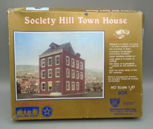 Vintage IHC HO Scale 1:87 Society Hill Town House Model Kit 809 Made in W German