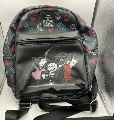 Disney Loungefly - Pesadilla antes de Navidad Bloqueo Choque y Barril Mini Mochila Foto 1 de 4