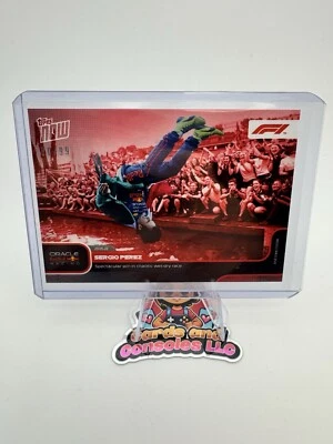 2022 Topps Now Formula 1 SERGIO CHECO PEREZ SUPER RARE PRINT edition #80/99 - Image 1 of 4