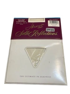 Hanes Silk Reflections Silky Sheer Control Top Pantyhose 717 Pearl Sz EF NEW NOS - Picture 1 of 4