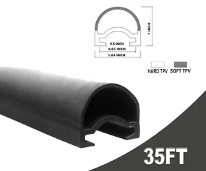 RV Slide Out Weather D-Seal Replacement Gasket Camper Travel Trailer Fifth Wheel - Picture 1 of 4