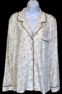 NWT Alfani Size XL Long Sleeves Soft Knit Notch Collar Pajama Top Womens - Picture 1 of 6