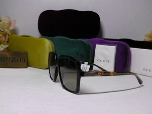 Gucci GG0375S quadratische Sonnenbrille Havanna braunes Gestell 56 16 140***$ 350***ITALIEN - Bild 1 von 12