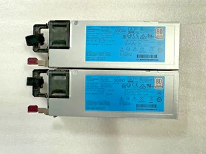 2x HP ProLiant G9 DL390 DL380 ML350 DL360 G9 500W Power Supply 723594-001 - Afbeelding 1 van 1