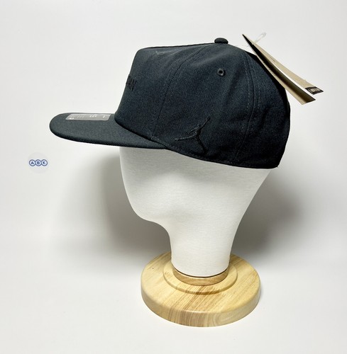 Cappello Air Jordan Pro non strutturato Flat Bill berretto snapback nero taglia small medium