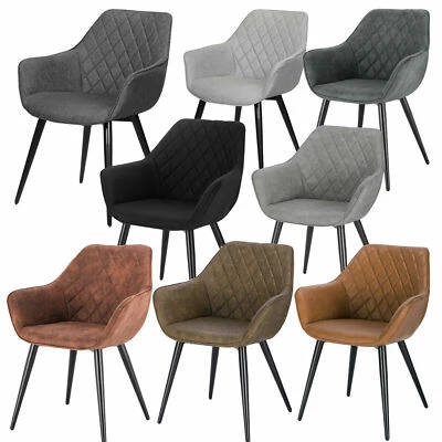 Esszimmerstuhl Stühle Küchenstuhl Polsterstuhl Wohnzimmerstuhl Sessel Armlehne - Bild 1 von 4