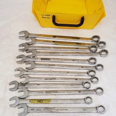 Lot of 12 Snap-on SAE Combination Wrench Set LOT-1329 - Image 1 of 4