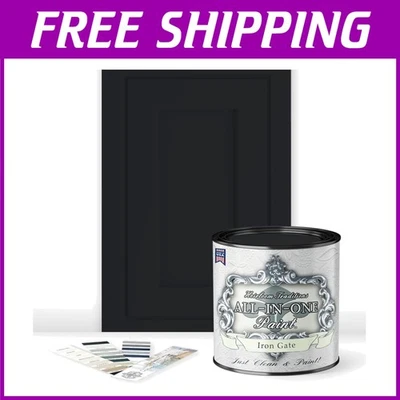 Cuarto de galón de pintura interior/exterior - puerta de hierro negro Foto 1 de 4