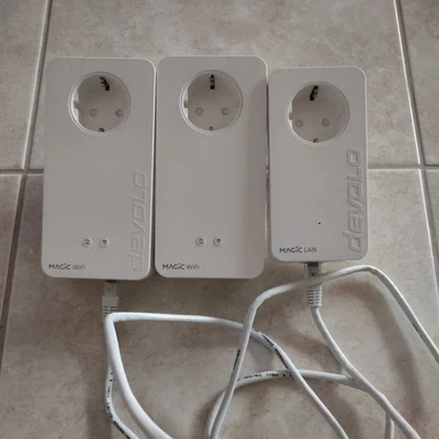 devolo Magic 2 WiFi 6 / LAN 1-1 Multiroom Kit - Weiß, 3 Stk / Powerline Adapter - Bild 1 von 4