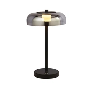 Lámpara De Mesa LED Táctil 39 Cm Regulable Negra Gris 3000 K Luz De Noche - Imagen 1 de 6