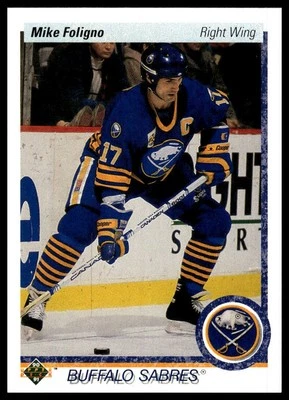 1990-91 Upper Deck #378 Mike Foligno - Image 1 of 2