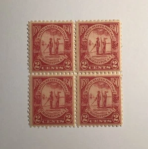 US 2 cent Charleston Rice Indigo 1930, Scott 683, block of 4, MNH/OG/FVF. - Picture 1 of 1