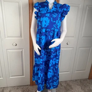 Shein Hawaiian Long  Dress Floral Size Large Resort Hawaii Sun Dress Muu Muu - Picture 1 of 6