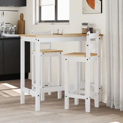 Bar-Set Bartisch Mit Barhocker Set Hochtisch Esstisch Küchentheke Mit Hocker Neu - Bild 1 von 4