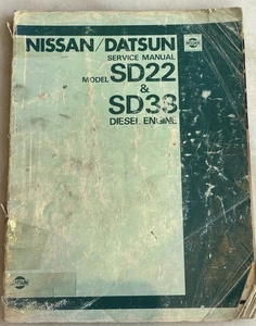 1980 NISSAN DATSUN SD22 SD33 Diesel Engine SERVICE MANUAL - Picture 1 of 3